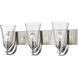 Natalie 3 Light 24 inch Satin Nickel Vanity Light Wall Light